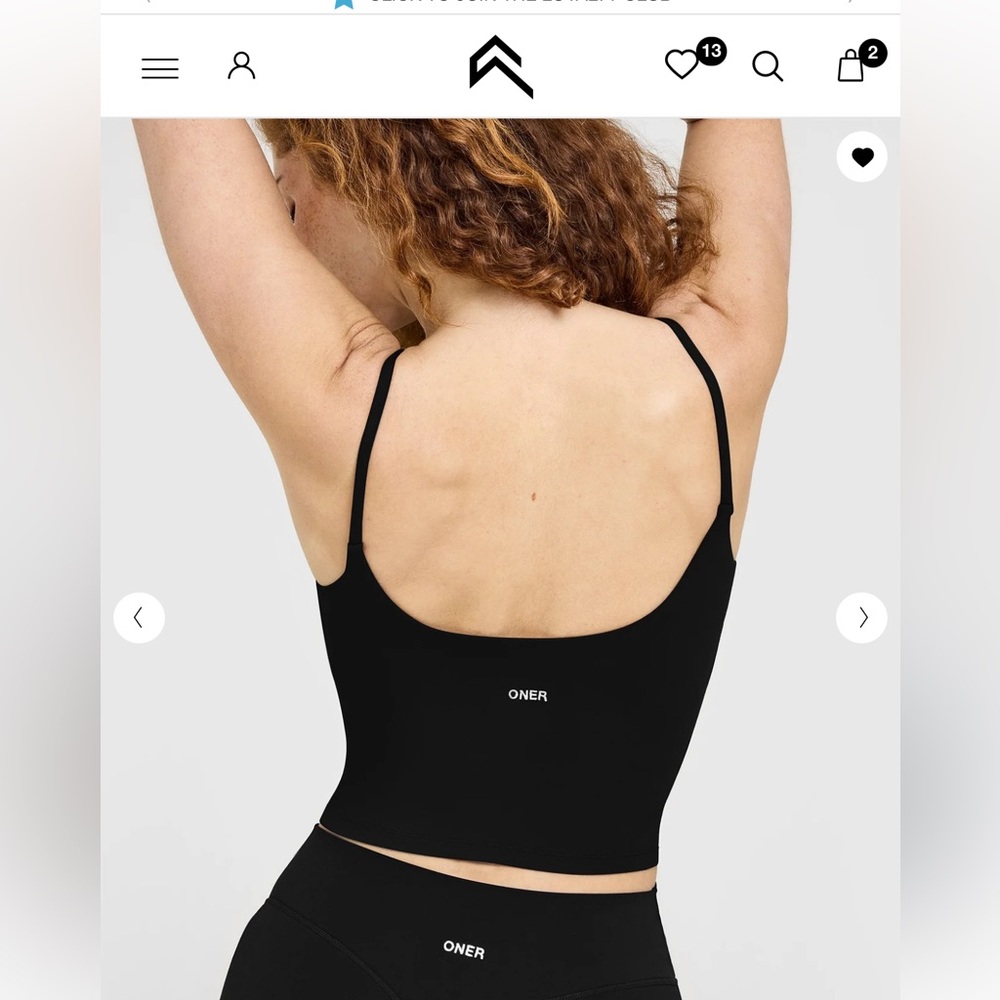 Oner Active Black SoftMotion strap vest